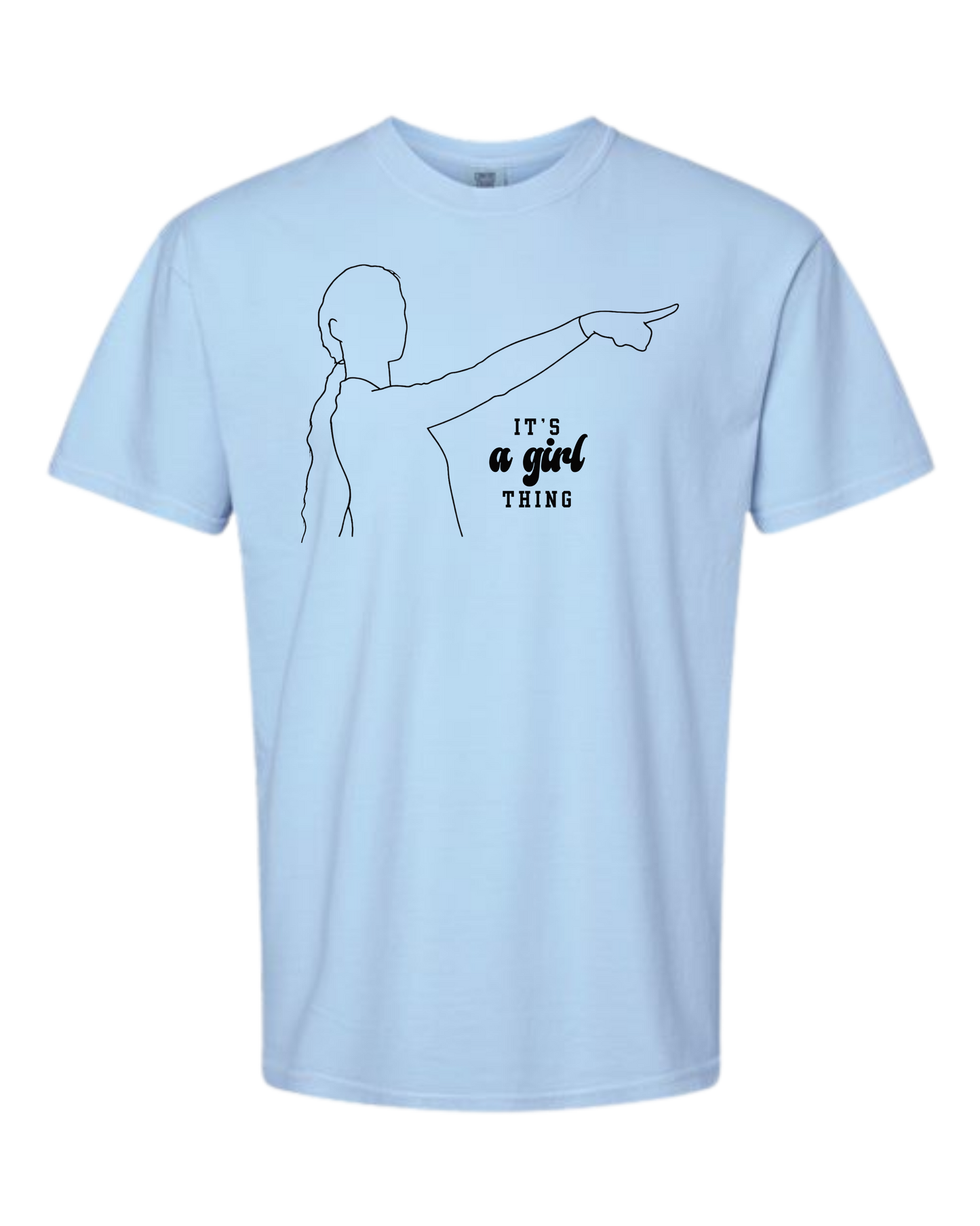 It's A Girl Thing - Comfort Colors - Heavyweight Unisex Tee - Blues