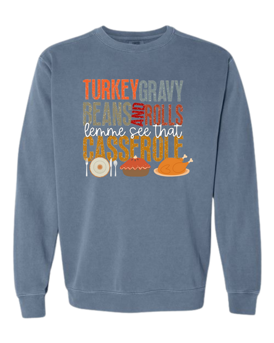 Let Me See That Casserole - Comfort Colors - Sweatshirt - Blues