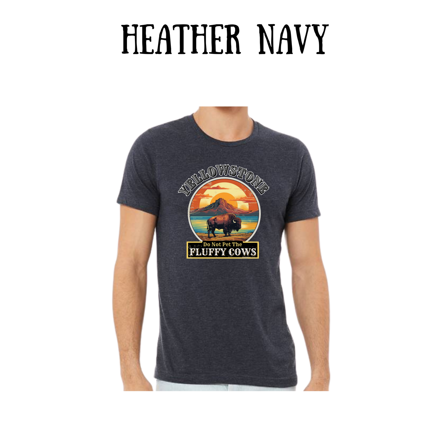 CP - Yellowstone: Fluffy Cows - Unisex Tee - Blues