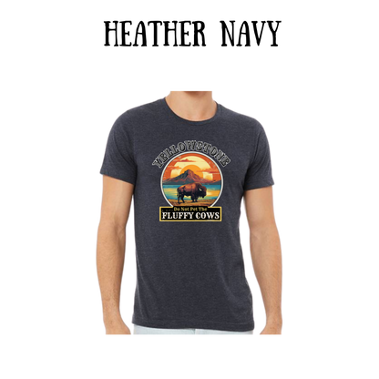 CP - Yellowstone: Fluffy Cows - Unisex Tee - Blues