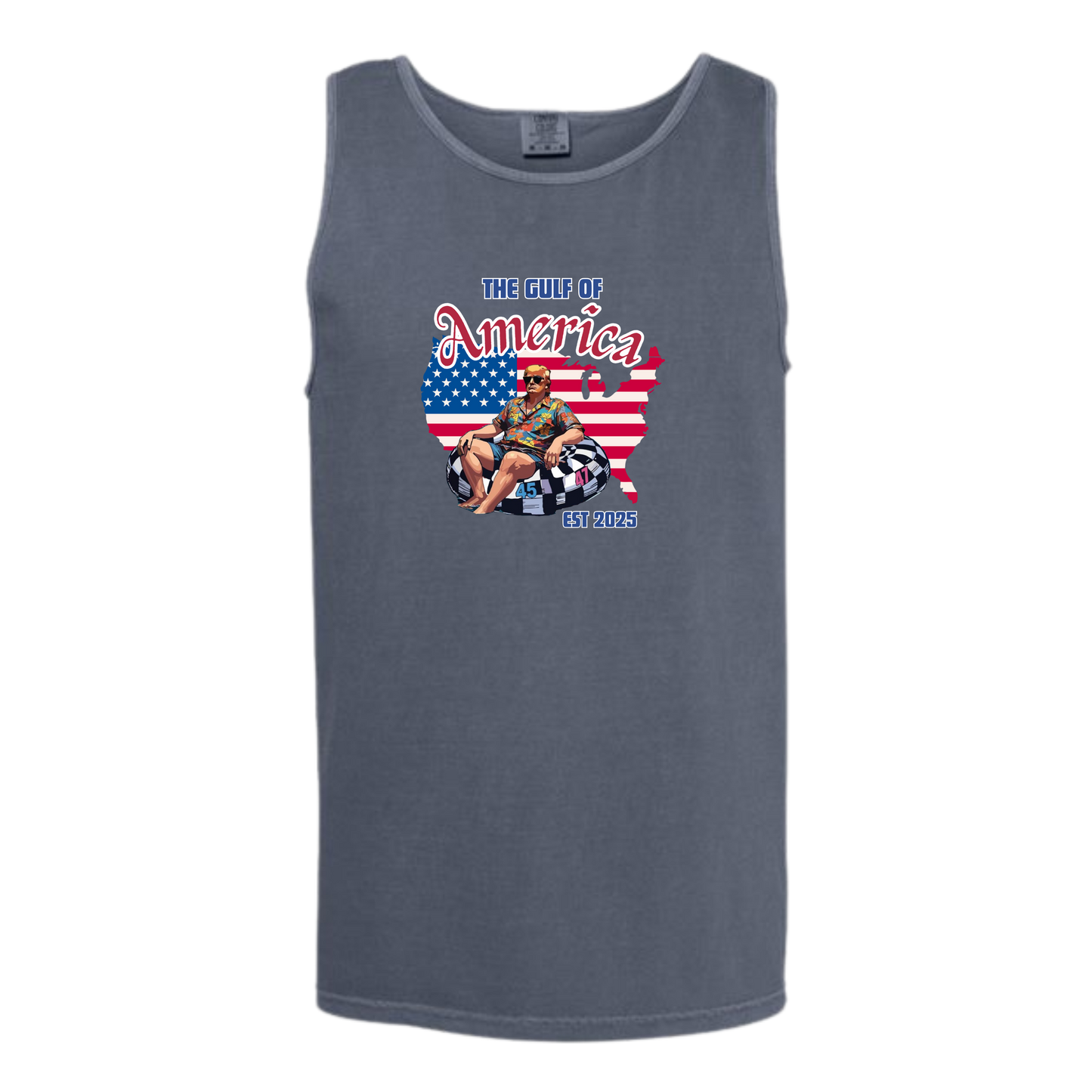 The Gulf of America - Comfort Colors - Unisex Tank - Neutral Colors & Blues