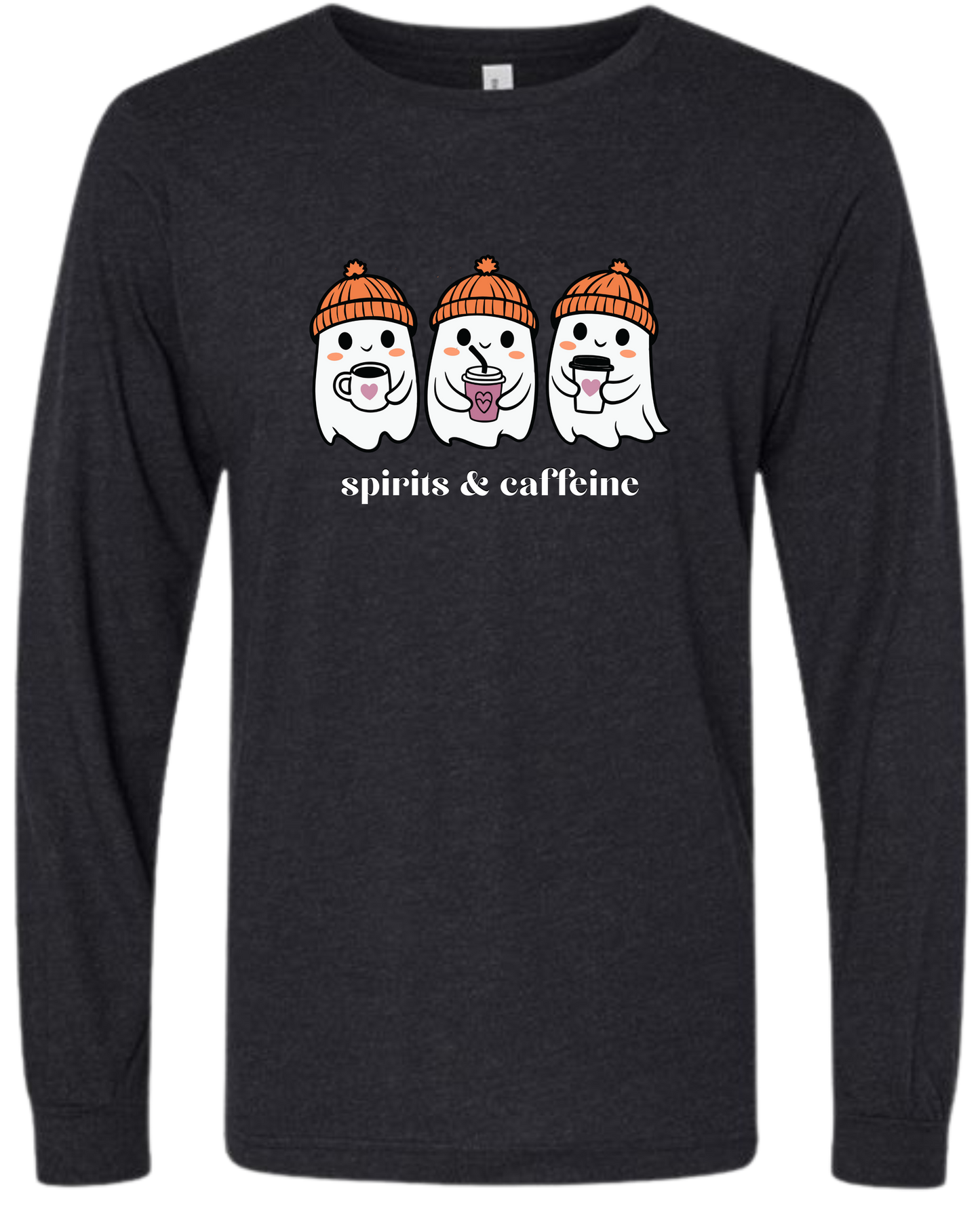 Spirits & Caffeine - Unisex Long Sleeve - Neutral Colors