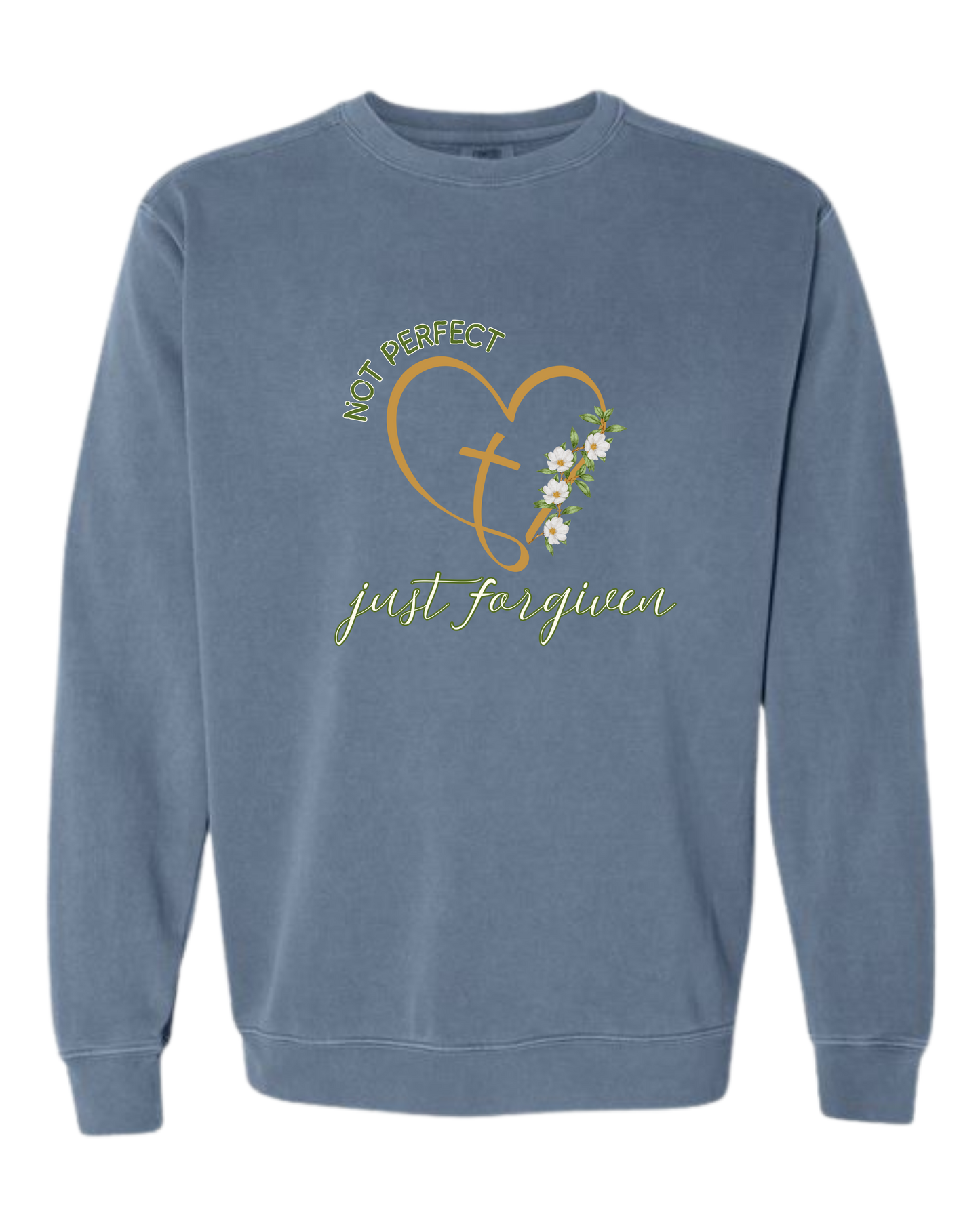 Not Perfect Just Forgiven - Easter - Comfort Colors - Sweatshirt - Blues