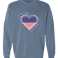 One Nation One Heart - Comfort Colors - Sweatshirt - Blues