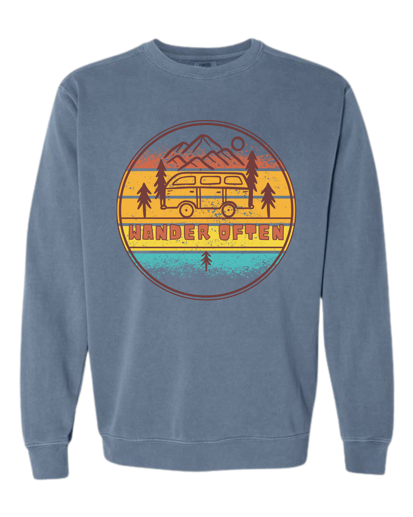 Wander Often - Comfort Colors - Sweatshirt - Blues