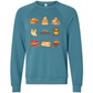 HP - Hello Autumn - Sponge Fleece Raglan Sweatshirt - Blues, Purples