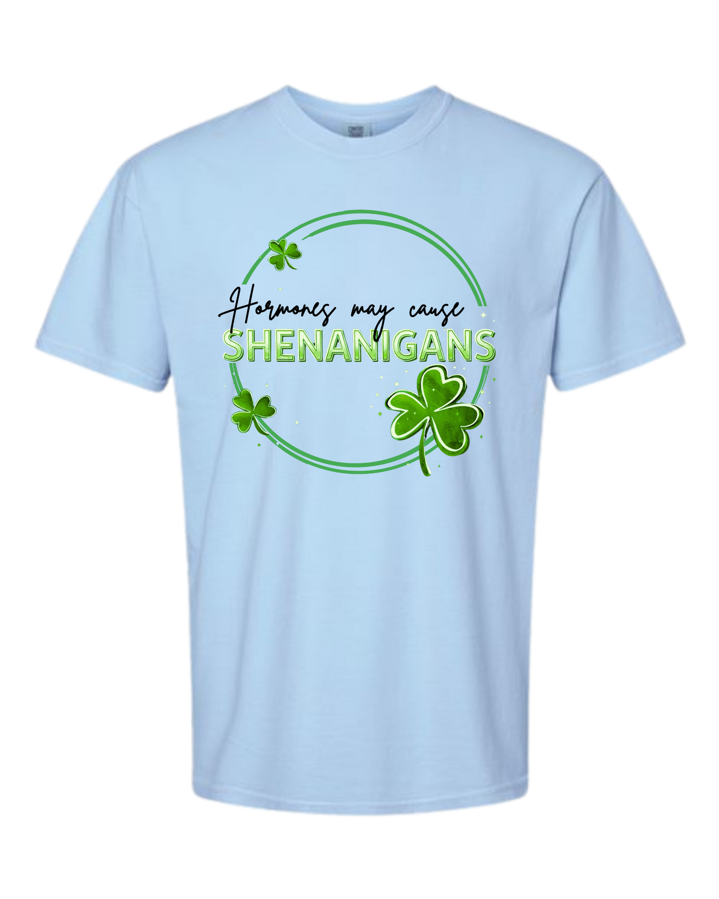Hormones May Cause Shenanigans - Comfort Colors - Heavyweight Unisex Tee - Blues