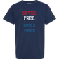 Saved. Free. Loud & Proud - Comfort Colors - Heavyweight Youth Tee - Neutral Colors & Blues