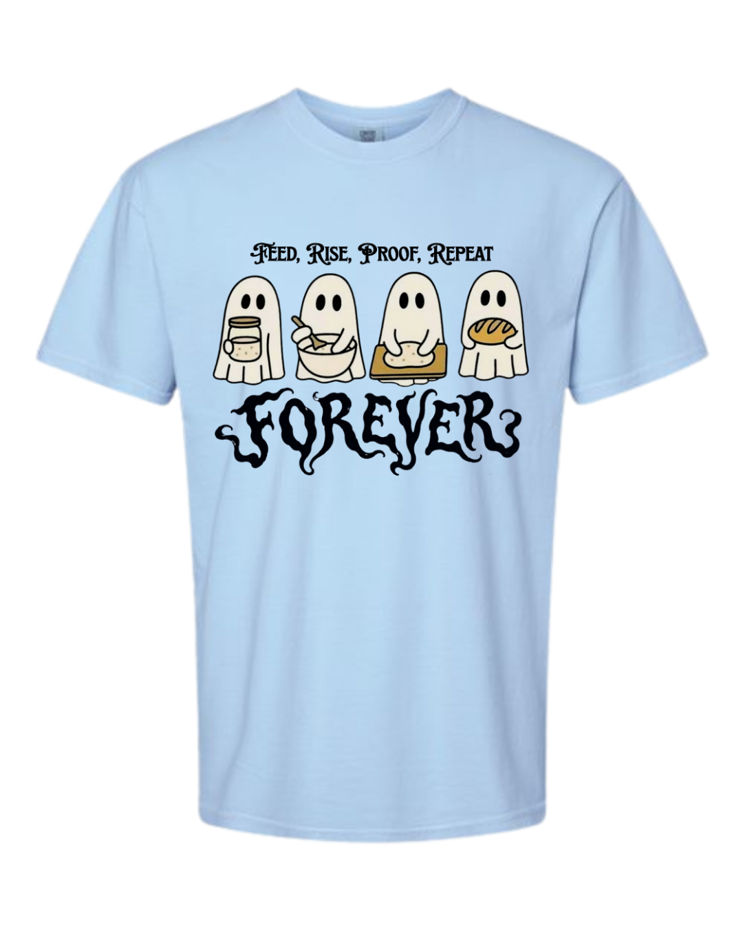 Sourdough Ghosties - Comfort Colors - Heavyweight Unisex Tee - Blues
