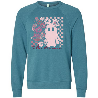 HP - Autumn Ghost - Sponge Fleece Raglan Sweatshirt - Blues, Purples