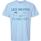 Life Happens The Beach Helps - Comfort Colors - Heavyweight Unisex Tee - Blues