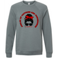 Football Moms Fueled By Caffeine and Touchdowns - Sponge Fleece Raglan Sweatshirt - Blues, Purples