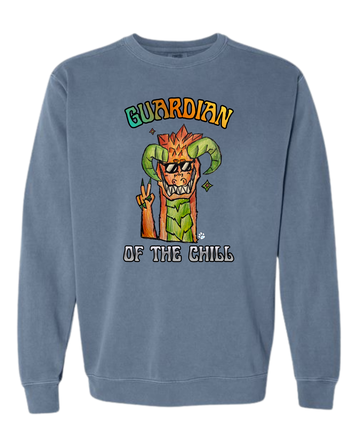 Guardian of The Chill - Comfort Colors - Sweatshirt - Blues