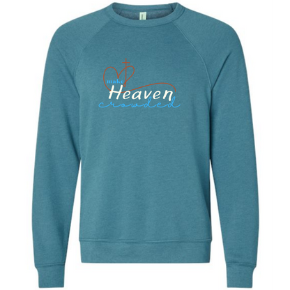 Make Heaven Crowded - Sponge Fleece Raglan Sweatshirt - Blues, Purples