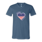 One Nation One Heart - Bella+Canvas - Unisex V-Neck - Assorted Colors