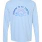 Sunsets & No Regrets - Comfort Colors - Heavyweight Long Sleeve Tee - Blues & Greens