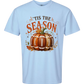 'Tis Football Season - Comfort Colors - Heavyweight Unisex Tee - Blues