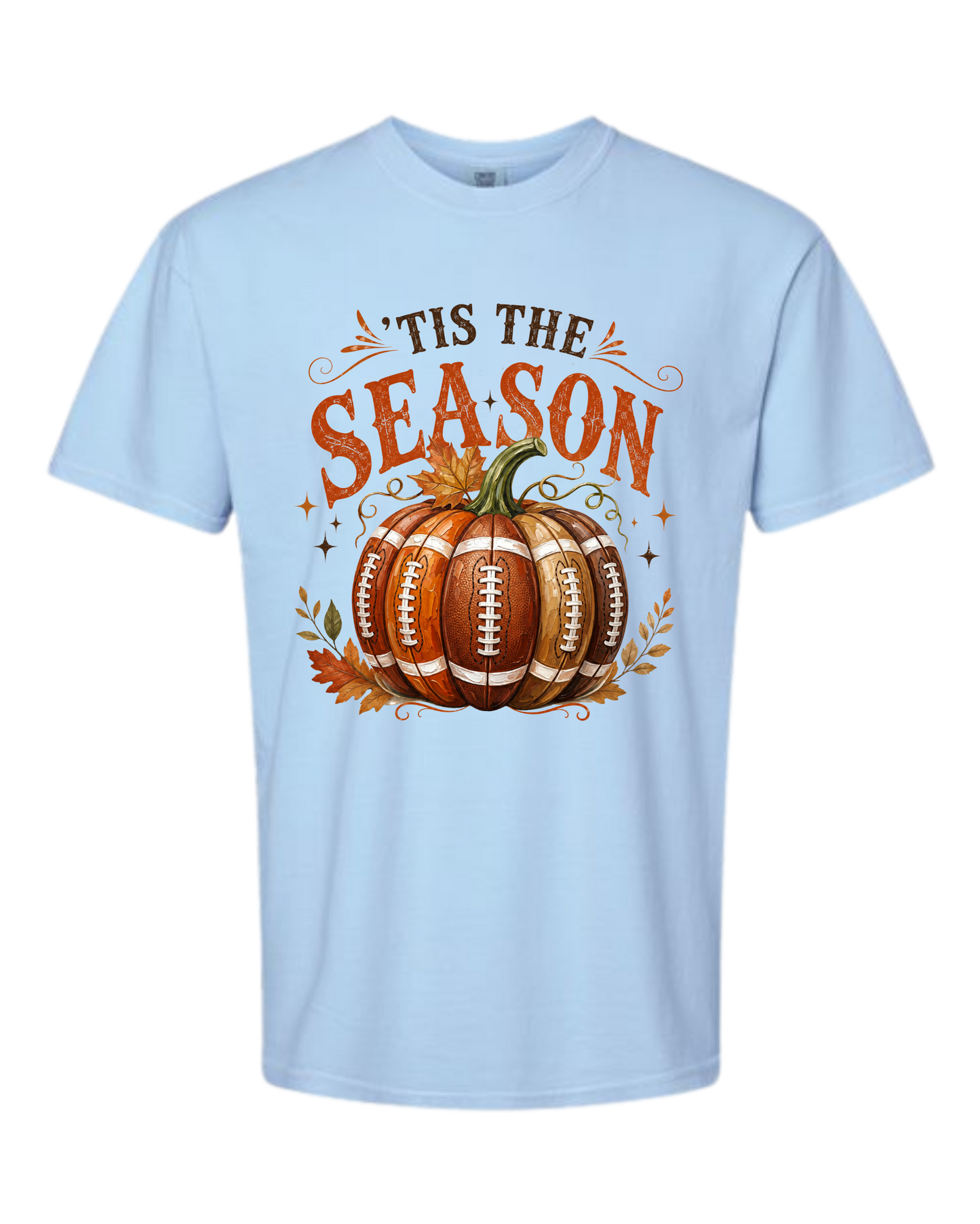 'Tis Football Season - Comfort Colors - Heavyweight Unisex Tee - Blues