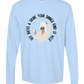 Hot Baths and Drink Your Dinner Kind of Week - Comfort Colors - Heavyweight Long Sleeve Tee - Blues & Greens
