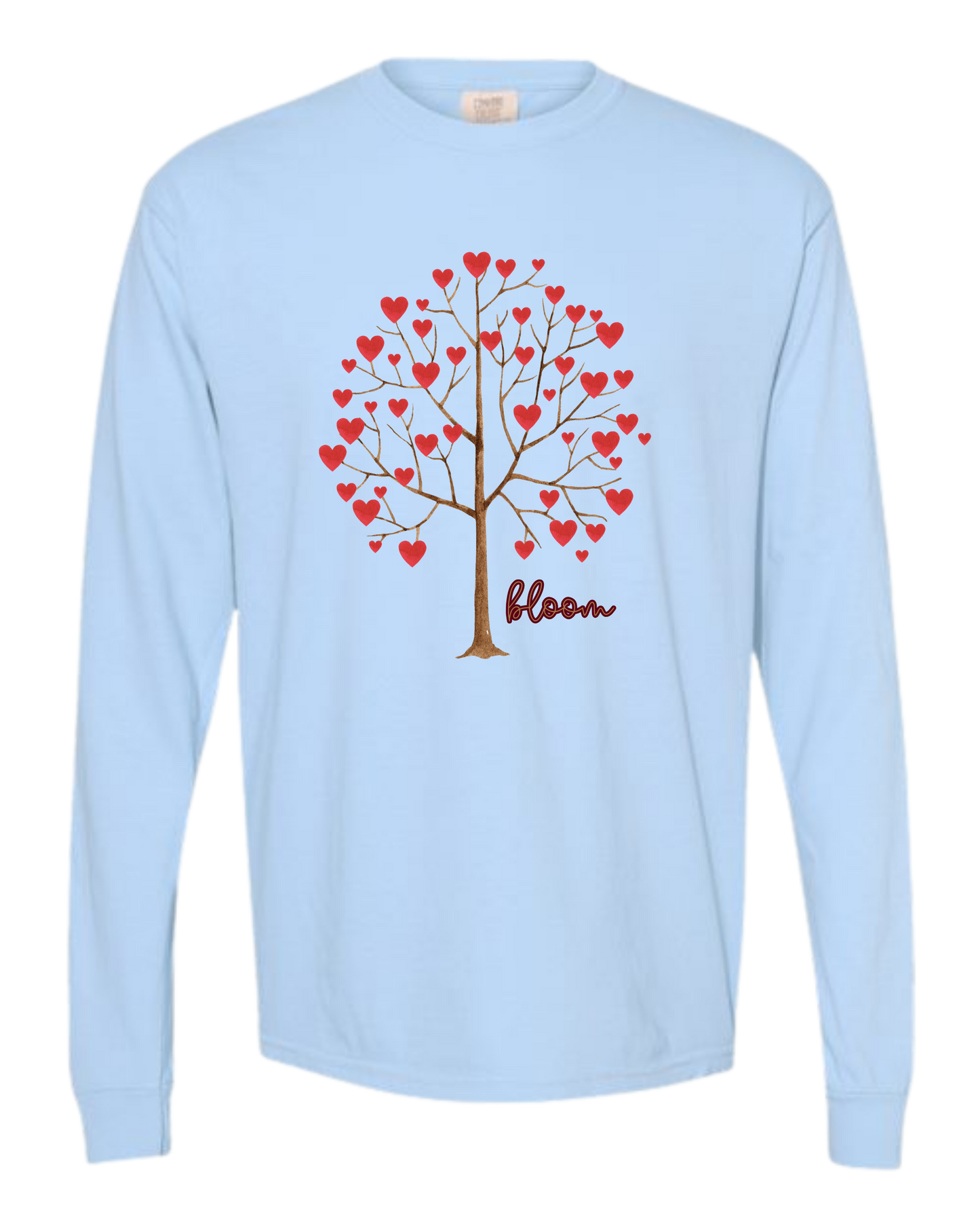 Bloom - Comfort Colors - Heavyweight Long Sleeve Tee - Blues & Greens