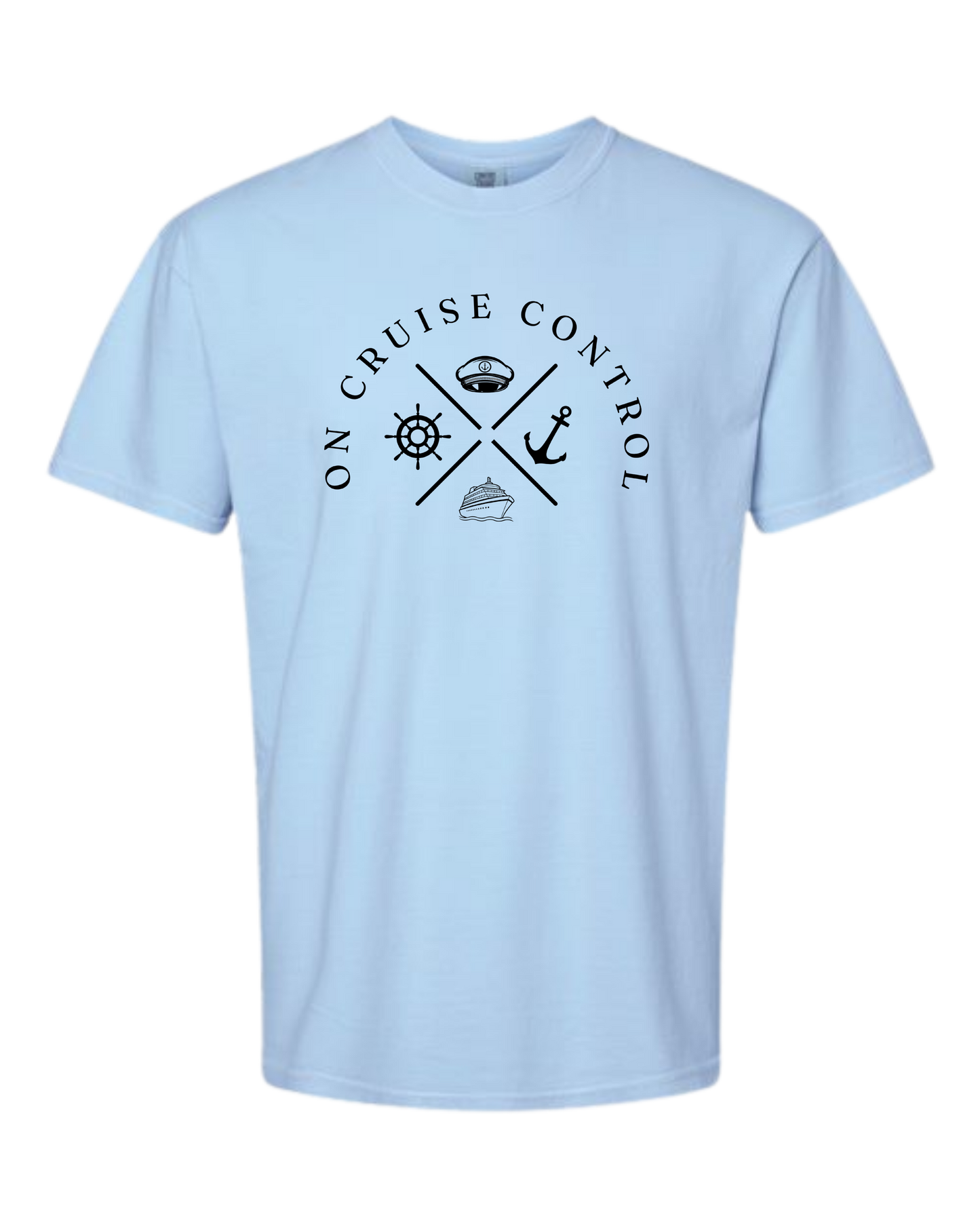 On Cruise Control - Comfort Colors - Heavyweight Unisex Tee - Blues