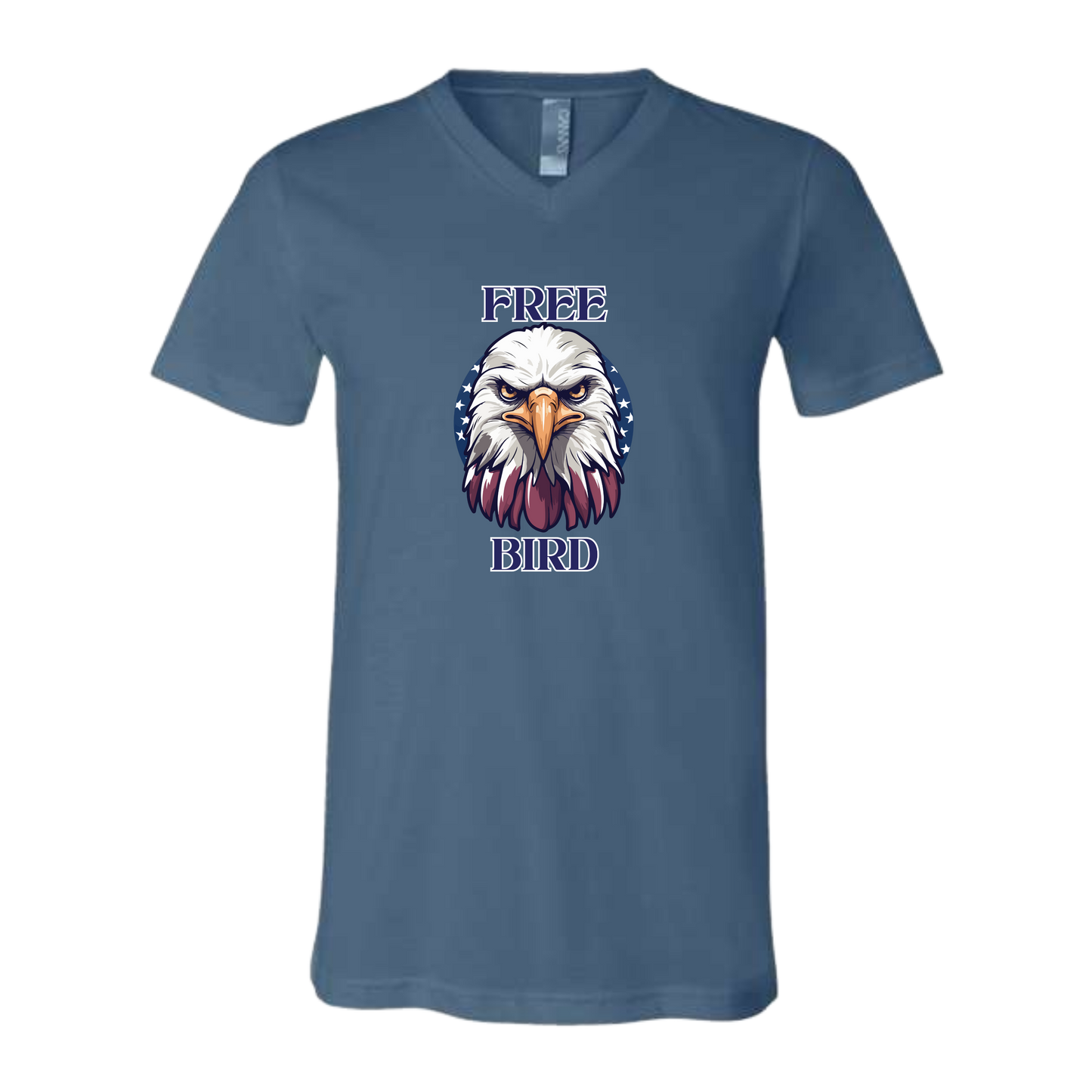 Free Bird - Bella+Canvas - Unisex V-Neck - Assorted Colors