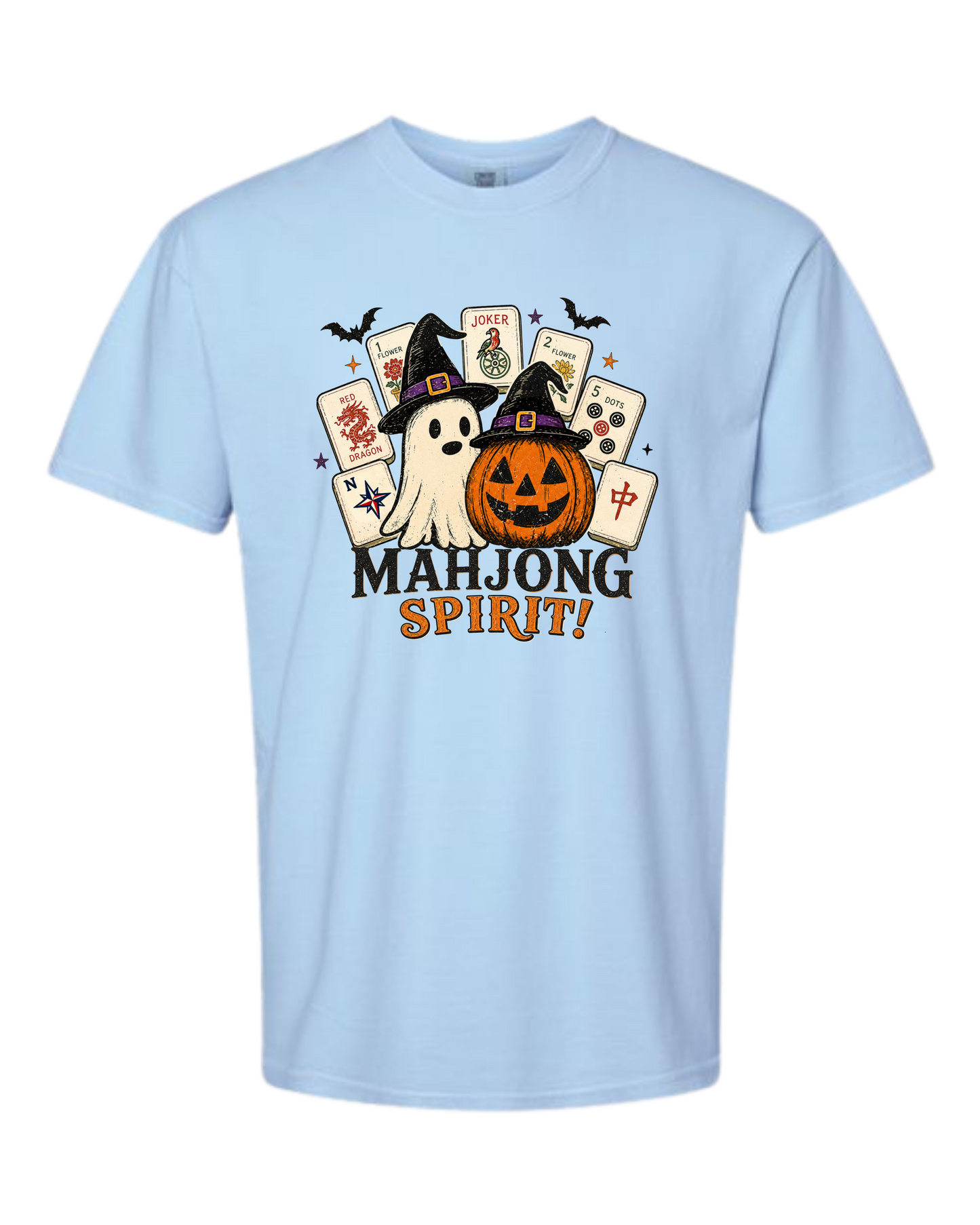 Mahjong Spirit - Comfort Colors - Heavyweight Unisex Tee - Blues