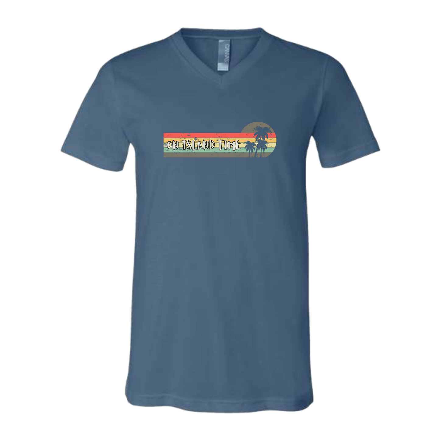 On Island Time - Bella+Canvas - Unisex V-Neck - Assorted Colors