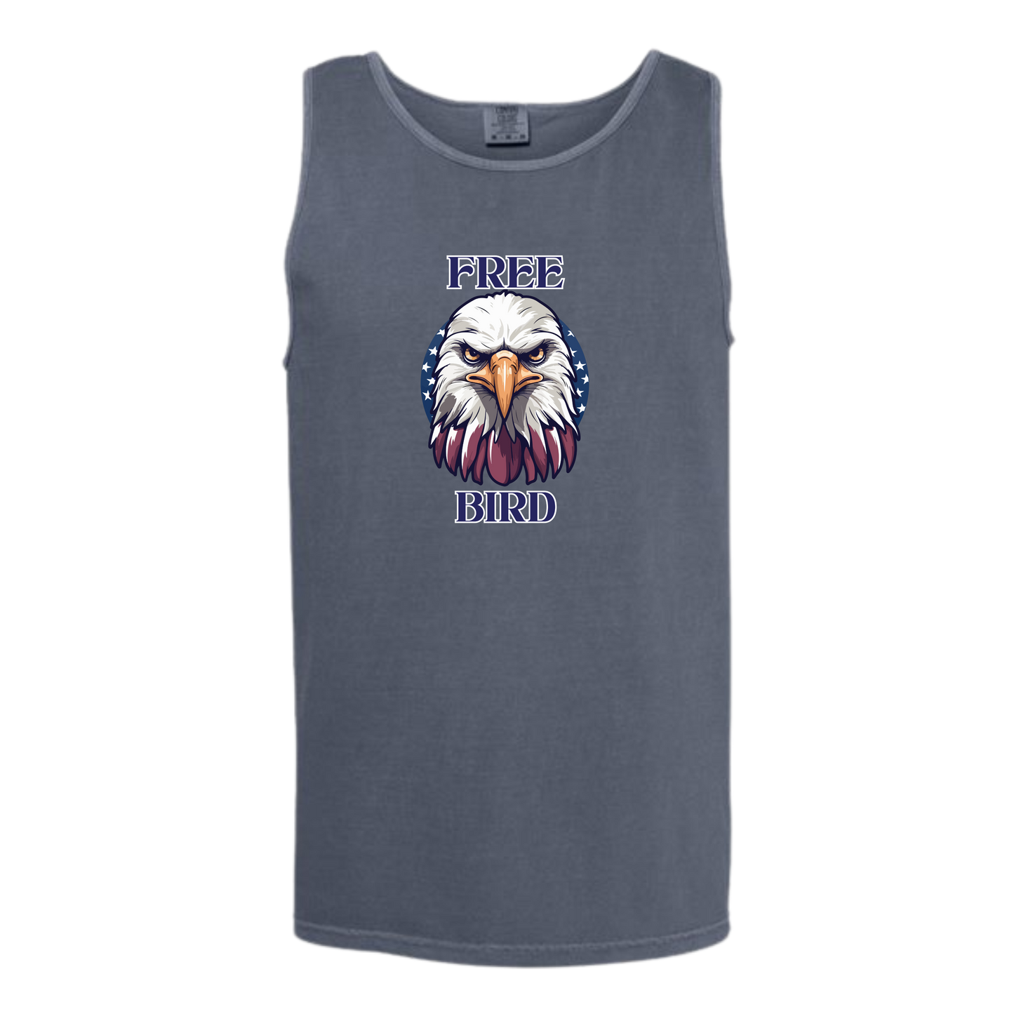 Free Bird - Comfort Colors - Unisex Tank - Neutral Colors & Blues