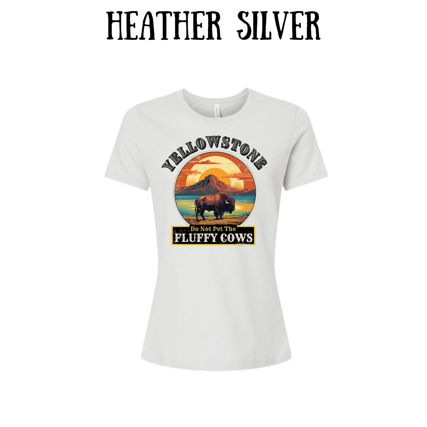 CP - Yellowstone: Fluffy Cows - Women's Relaxed Fit Tee - Neutrals