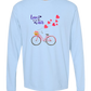 Love is in the Air - Comfort Colors - Heavyweight Long Sleeve Tee - Blues & Greens