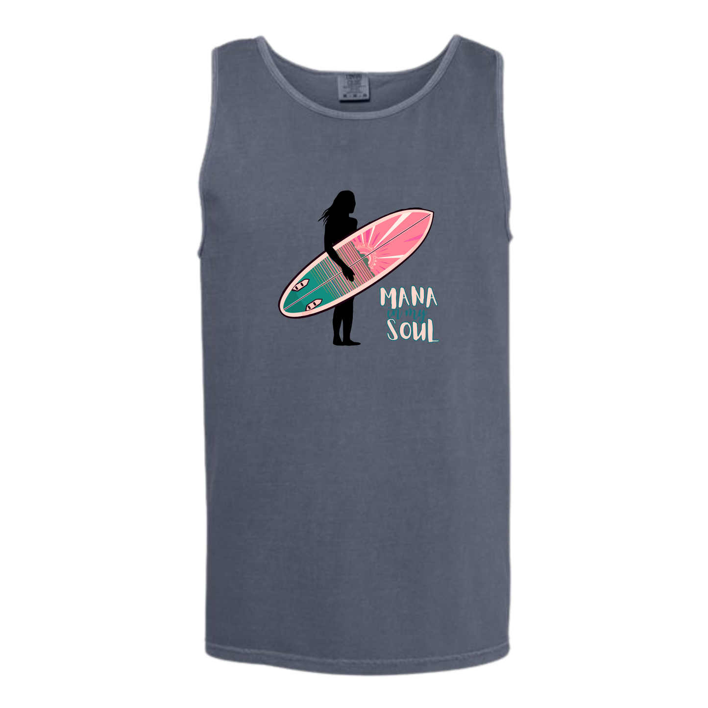 Mana in My Soul - Comfort Colors - Unisex Tank - Neutral Colors & Blues