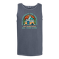 What Happens At The Campground - Comfort Colors - Unisex Tank - Neutral Colors & Blues