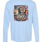 America's 250th Birthday - Comfort Colors - Heavyweight Long Sleeve Tee - Blues & Greens