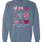 Galatians 5 - Valentines - Comfort Colors - Sweatshirt - Blues