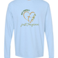 Not Perfect Just Forgiven - Comfort Colors - Heavyweight Long Sleeve Tee - Blues & Greens