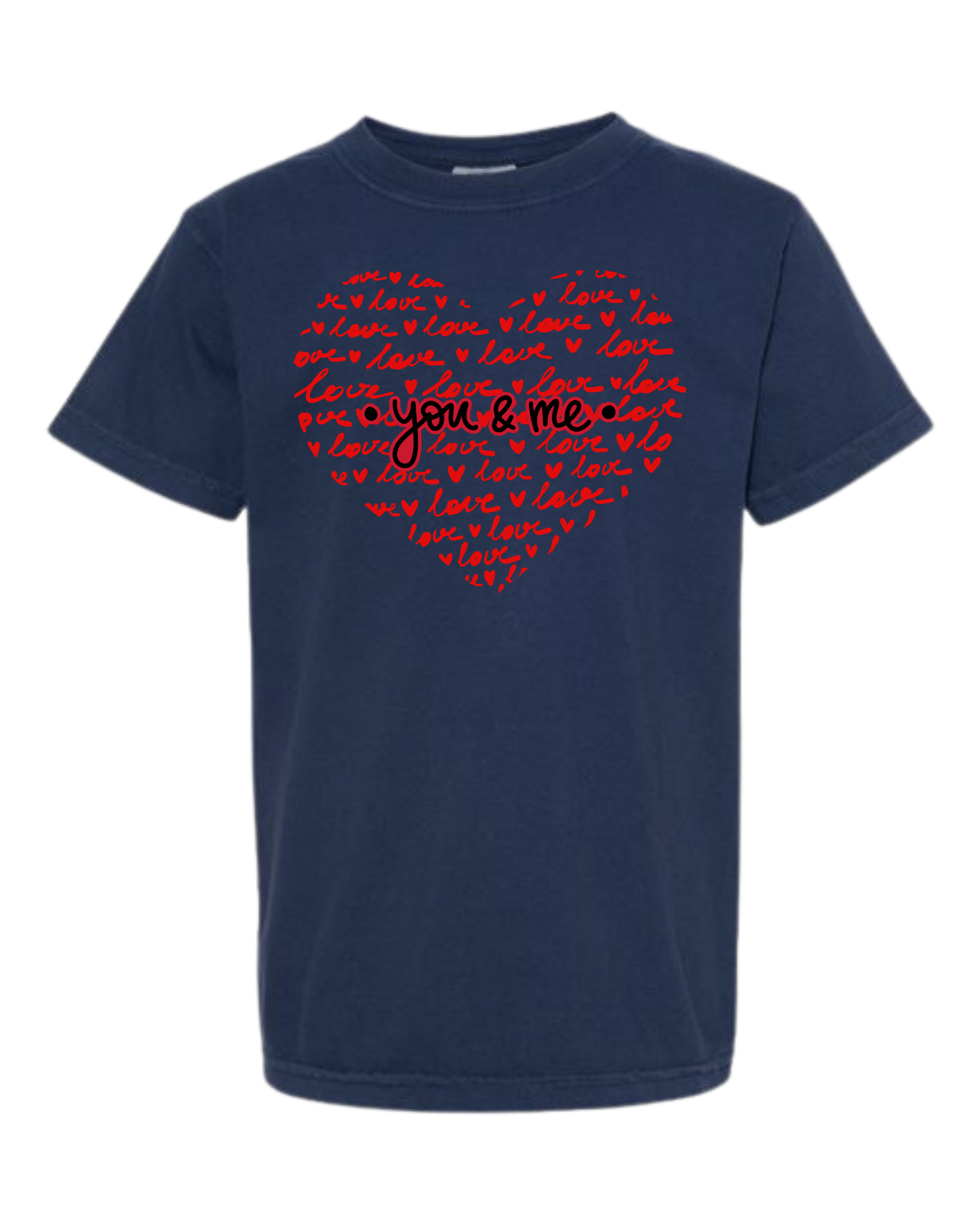 You & Me - Comfort Colors - Heavyweight Youth Tee - Neutral Colors & Blues