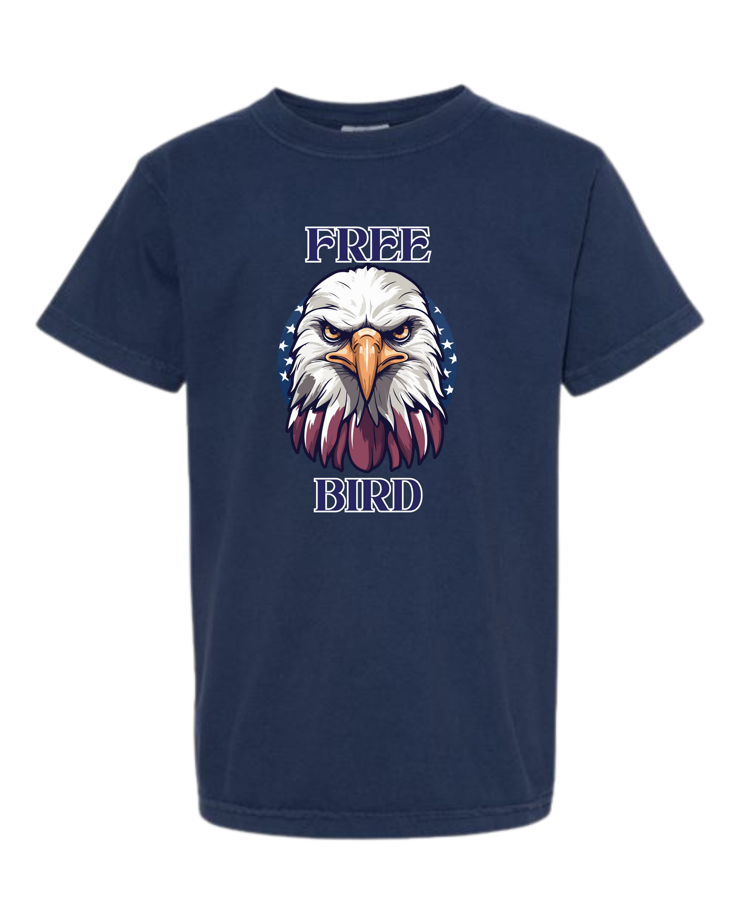 Free Bird - Comfort Colors - Heavyweight Youth Tee - Neutral Colors & Blues