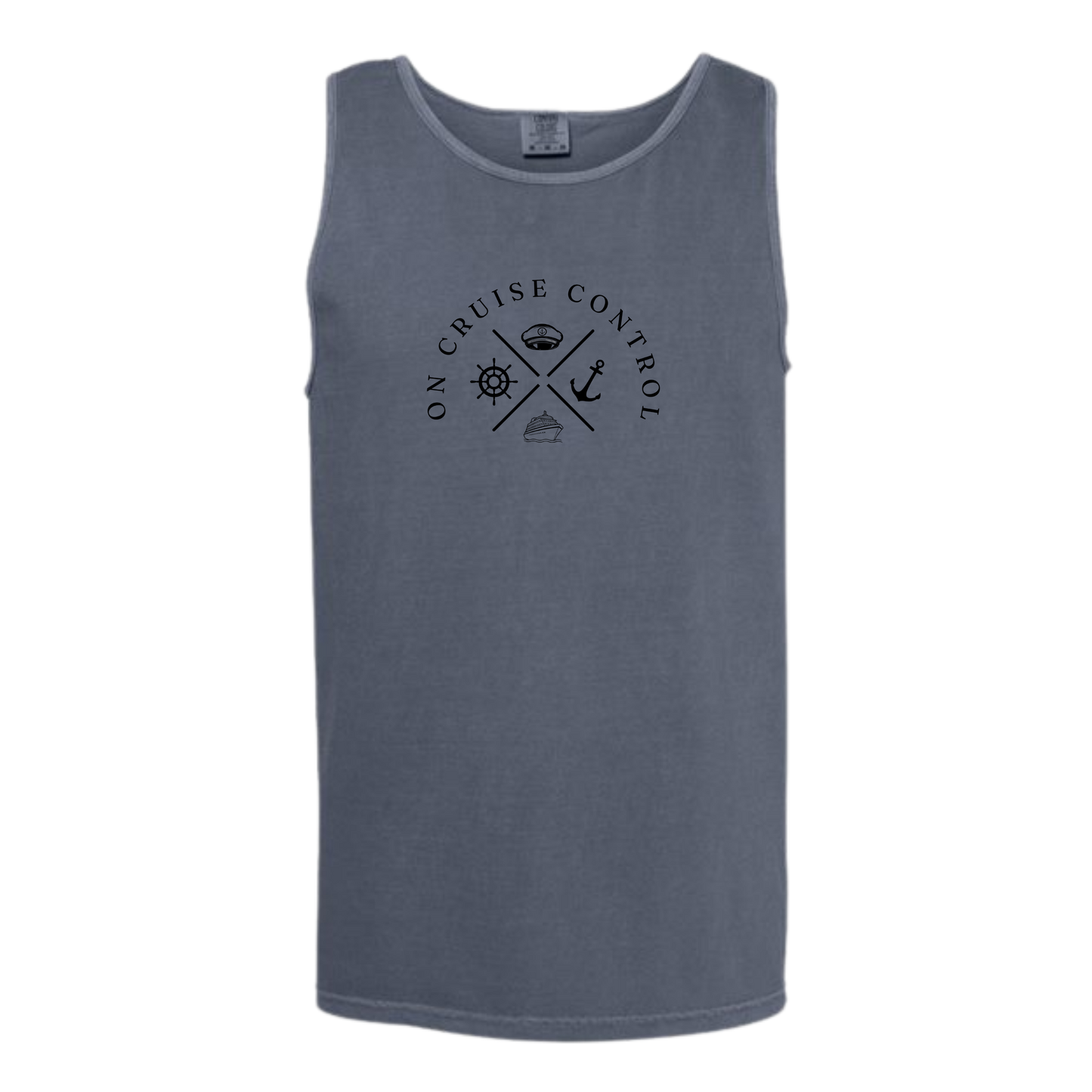On Cruise Control - Comfort Colors - Unisex Tank - Neutral Colors & Blues
