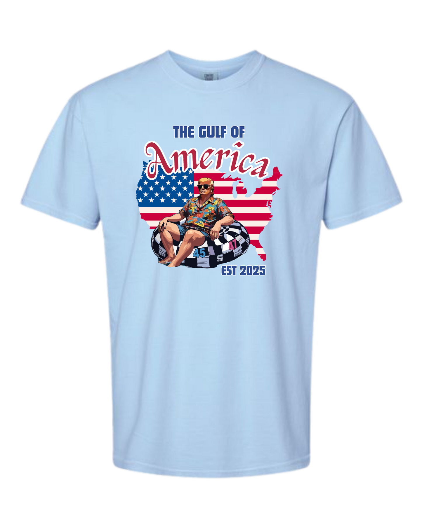 The Gulf of America - Comfort Colors - Heavyweight Unisex Tee - Blues