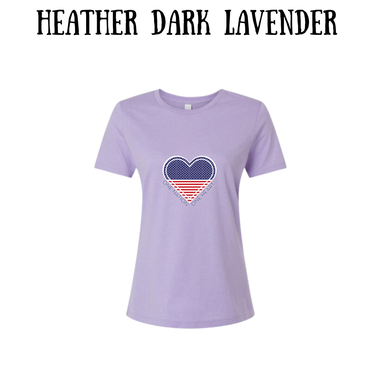 PP - One Nation One Heart - Women's Relaxed Fit Tee - Assorted Colors