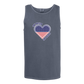 One Nation One Heart - Comfort Colors - Unisex Tank - Neutral Colors & Blues