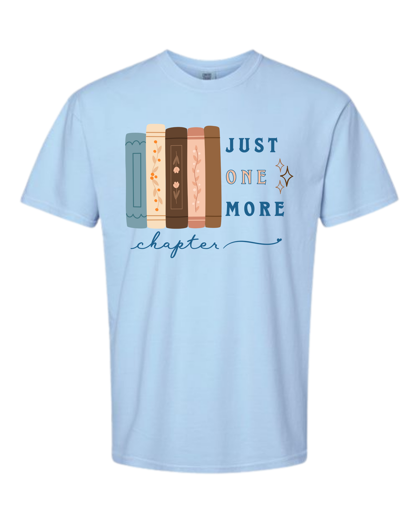 Just One More Chapter - Comfort Colors - Heavyweight Unisex Tee - Blues