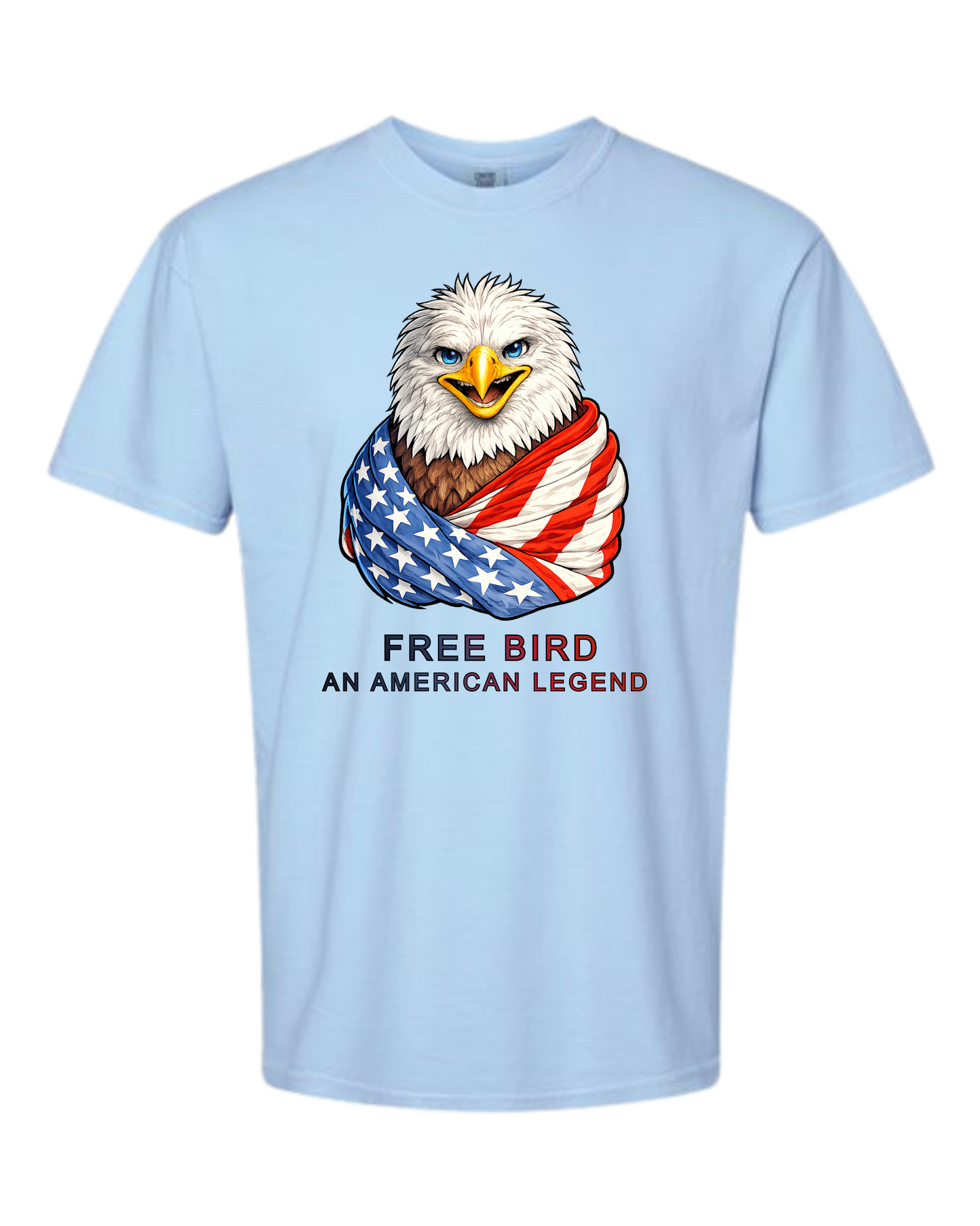 Free Bird An American Legend - Comfort Colors - Heavyweight Unisex Tee - Blues