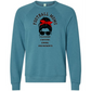 SP - Football Moms Fueled By - Sponge Fleece Raglan Sweatshirt - Blues, Purples