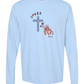 Loves Jesus & America too - Comfort Colors - Heavyweight Long Sleeve Tee - Blues & Greens