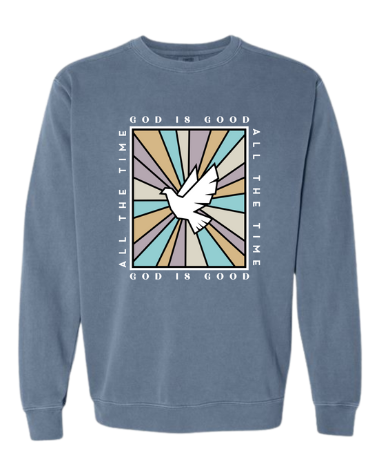 God Is Good - Comfort Colors - Sweatshirt - Blues