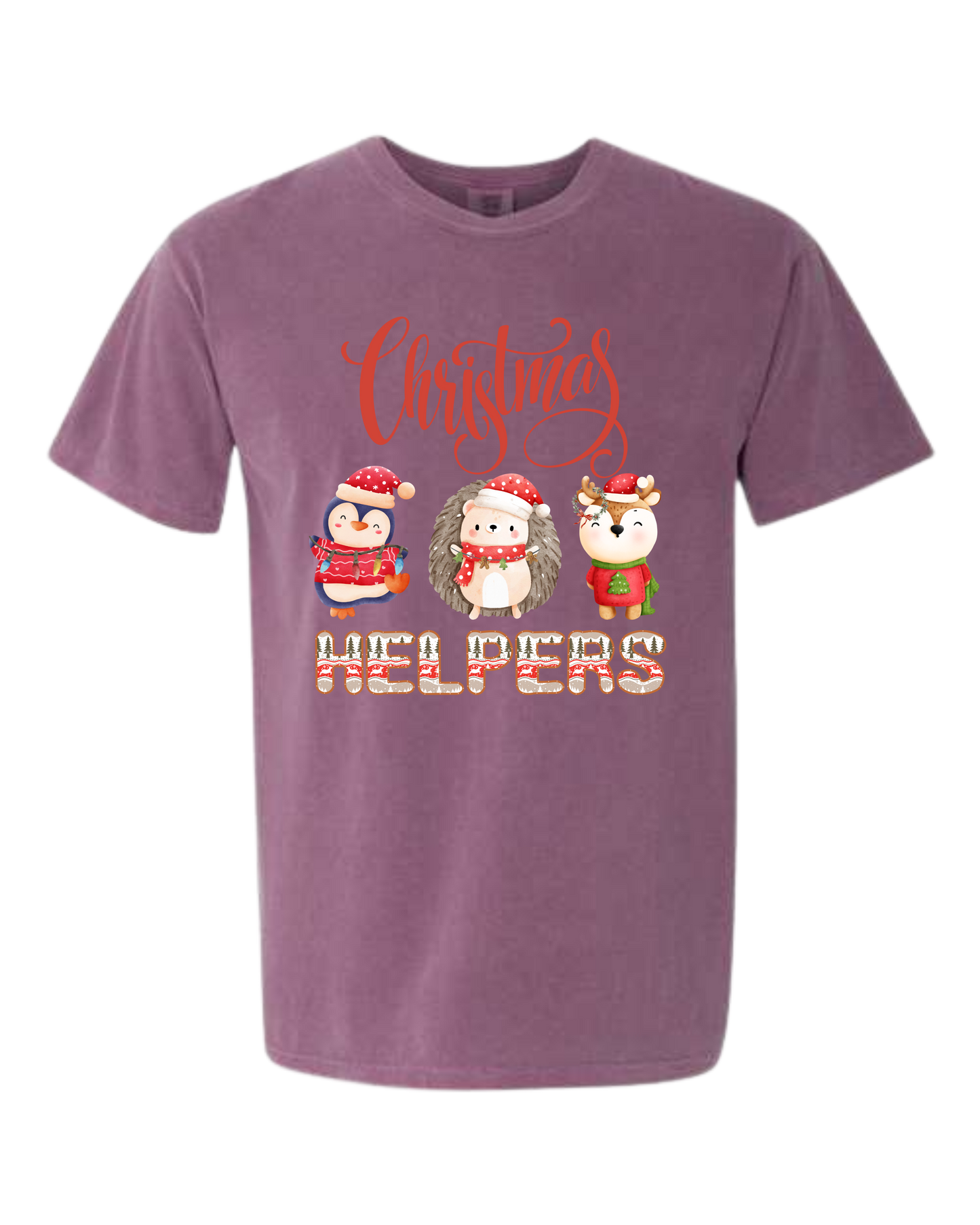 Christmas Helpers - Comfort Colors - Heavyweight Unisex Tee - Pinks, Purples