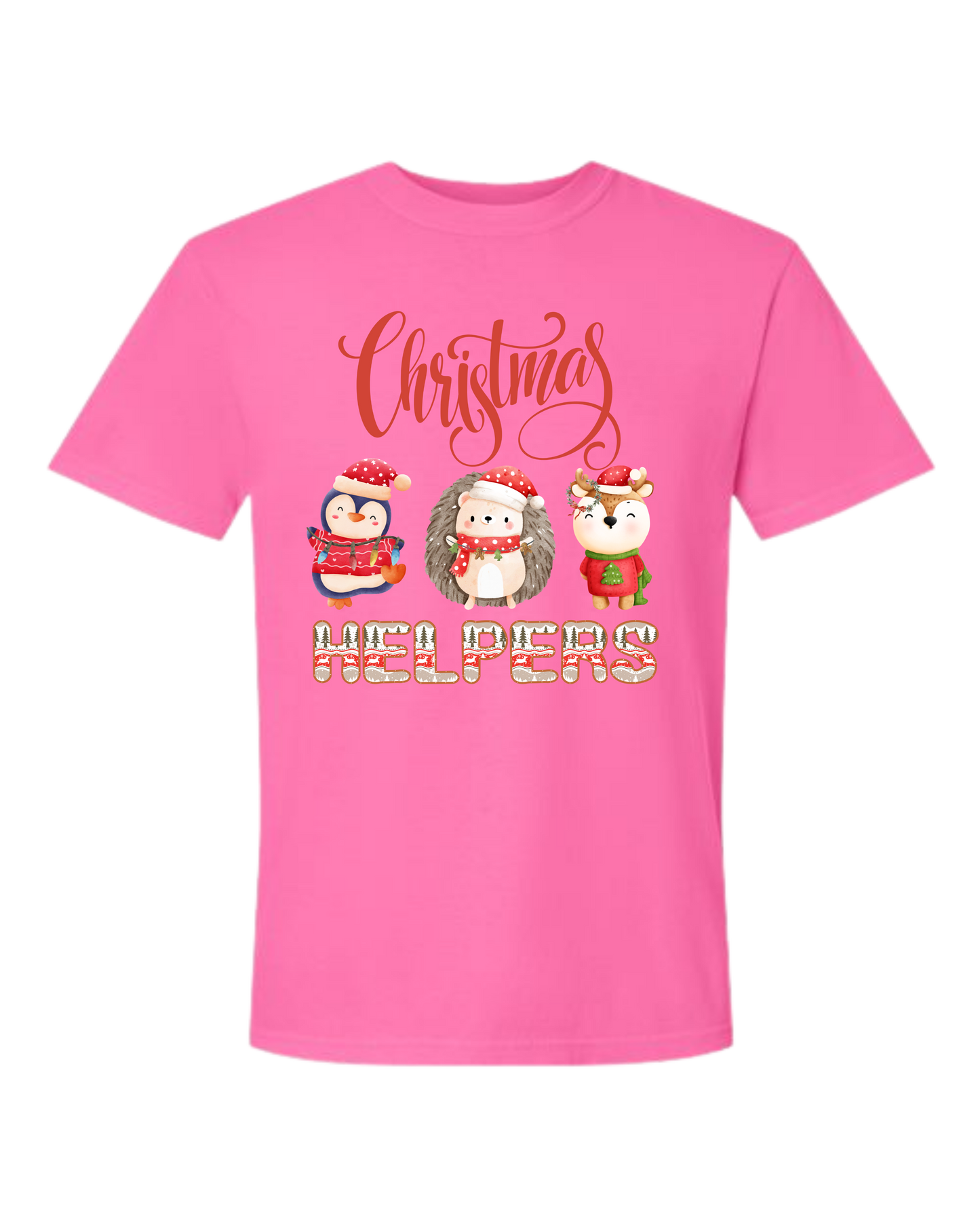 Christmas Helpers - Comfort Colors - Heavyweight Unisex Tee - Pinks, Purples