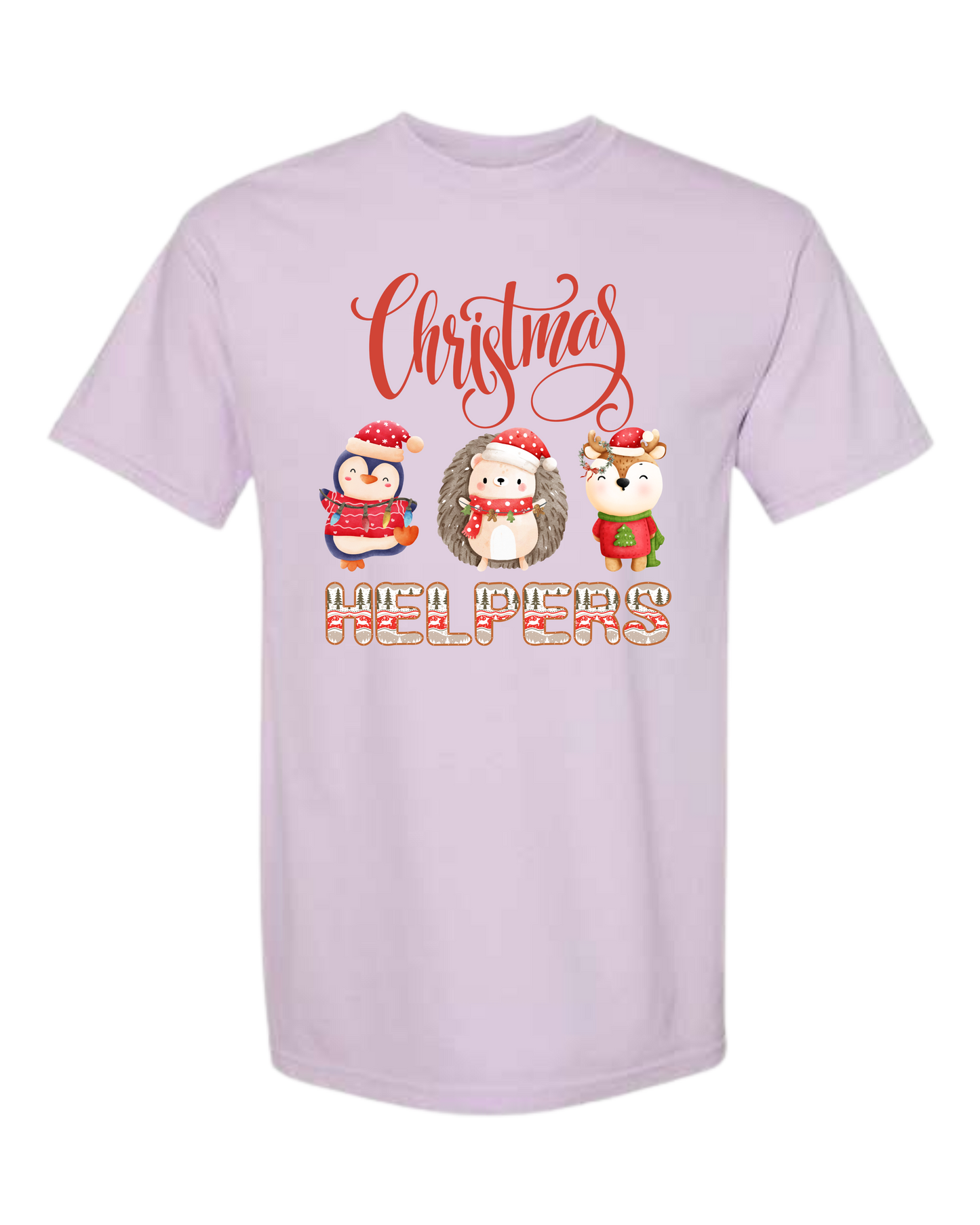 Christmas Helpers - Comfort Colors - Heavyweight Unisex Tee - Pinks, Purples